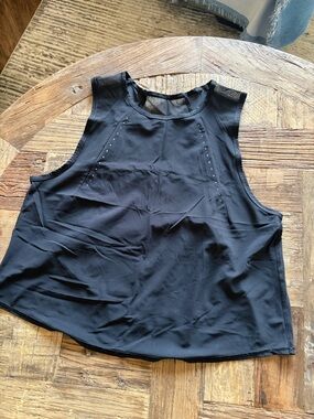 lululemon athletica black Sculpt Crop Tank